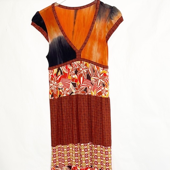 Zara Tribal Hawaiian Maxi Dress (M) - Picture 1 of 9